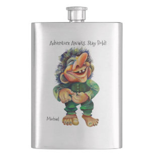 Petaca Adventure Awath Stay Bold Troll Watercolor