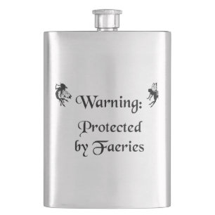 Petaca Advertencia: Protegido por Faeries