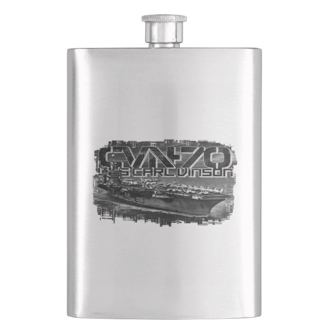 Petaca Aerolínea Carl Vinson Classic Flask (Anverso)