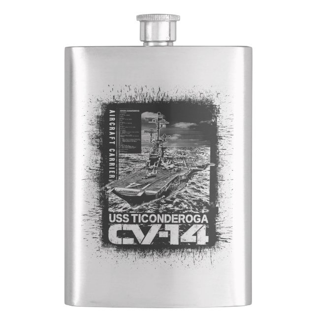 Petaca Aeronave Ticonderoga Classic Flask (Anverso)