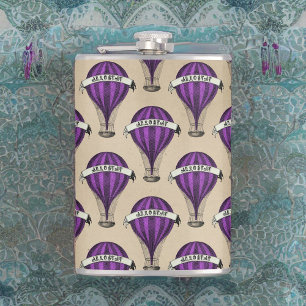 Petaca Aeronaves Purple Steampunk