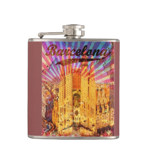 Petaca Afiche de Barcelona, España