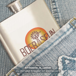 Petaca Afrikaans con paro de paro personalizado/custum BO