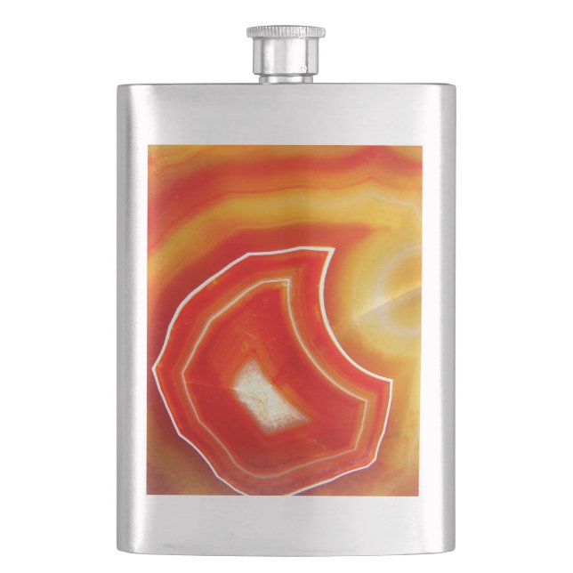 Petaca Agate Naranja de caída (Anverso)