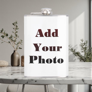 Petaca Agrega tu foto Personalizado Moderno Elegante Viaj