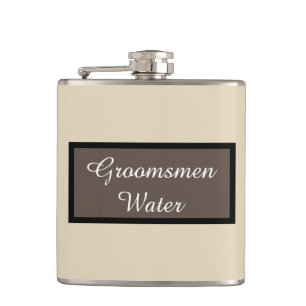 Petaca Agua de los padrinos de boda