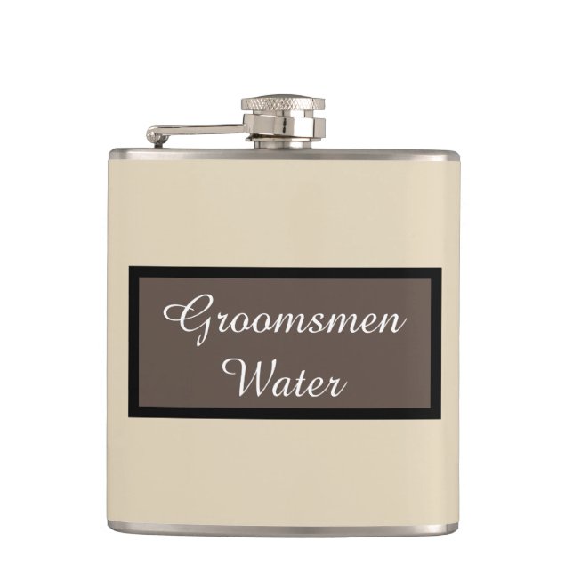 Petaca Agua de los padrinos de boda (Anverso)