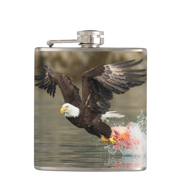 Petaca Águila calva explosiva (Anverso)