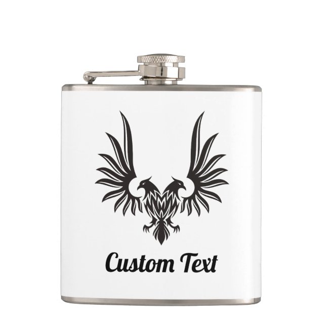 Petaca Águila con dos gafas (Anverso)