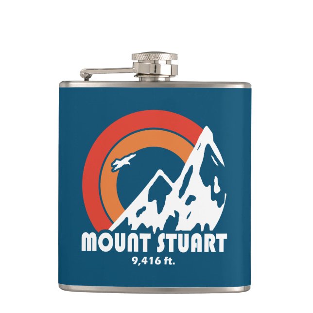 Petaca Águila del Monte Stuart Washington Sol (Anverso)