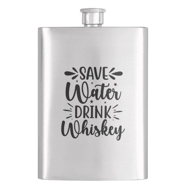 Petaca Ahorra Agua Bebe Whisky (Anverso)