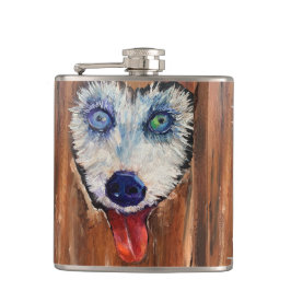 Petaca Alaskan Husky Sleddog Flask