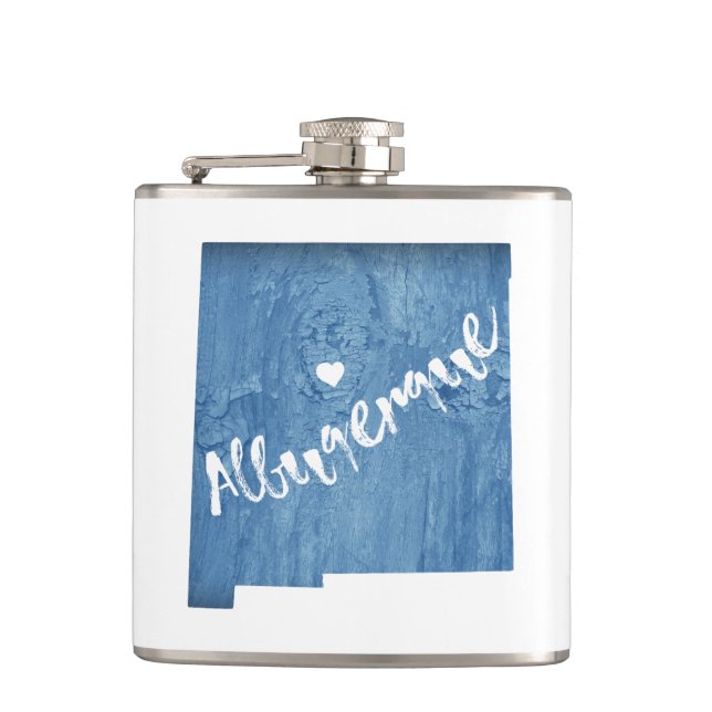 Petaca Albuquerque Nuevo México Grano de madera (Anverso)