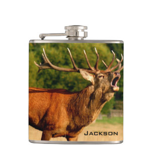 Petaca Alces personalizados de Bugling Bull