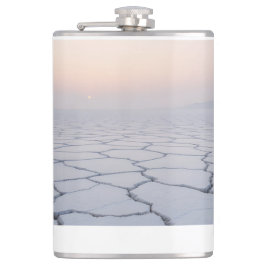 Petaca Aletas de sal al amanecer: Paisaje etéreo Minimali