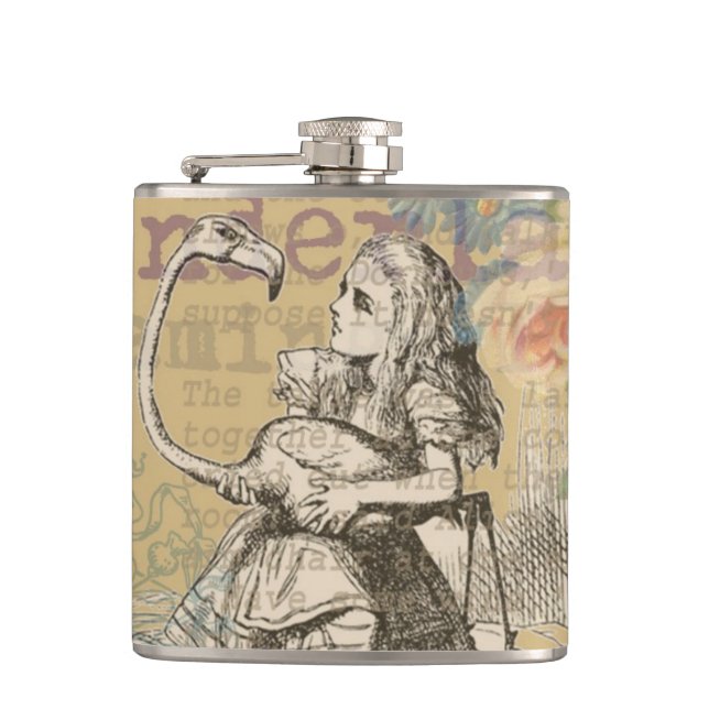 Petaca Alice in Wonderland Flamingo Classic (Anverso)