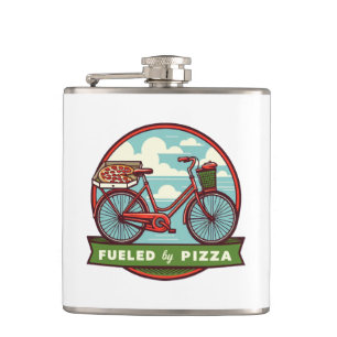 Petaca Alimentado Por La Bicicleta Pizza