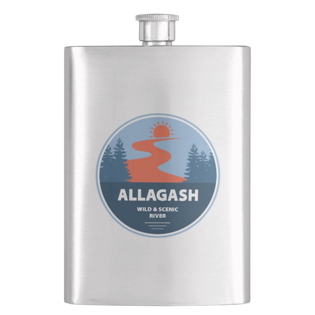 Petaca Allagash Wild And Scenic River Maine (Anverso)