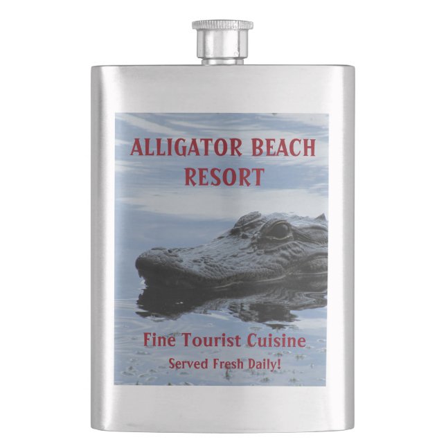 Petaca Alligator Beach Resort Flask (Anverso)
