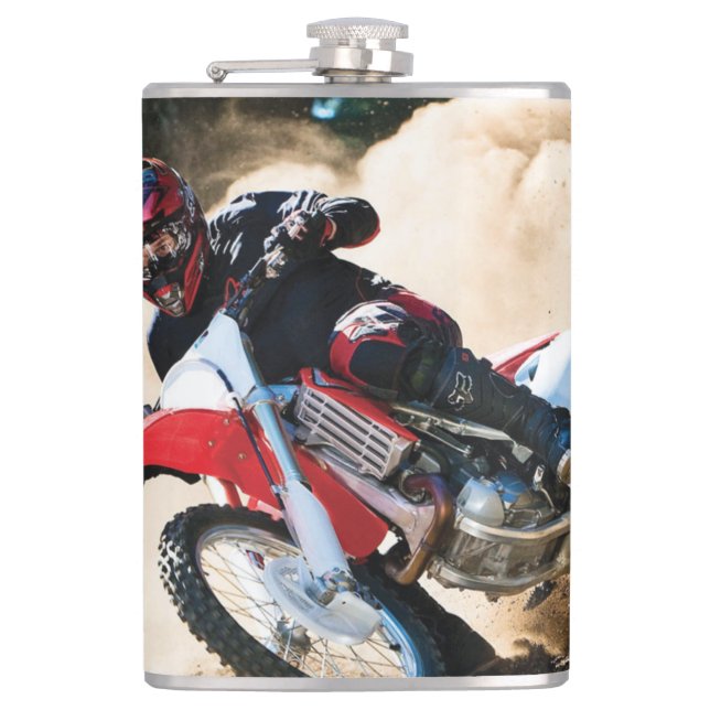 Petaca almohada de lanzamiento de motocross (Anverso)