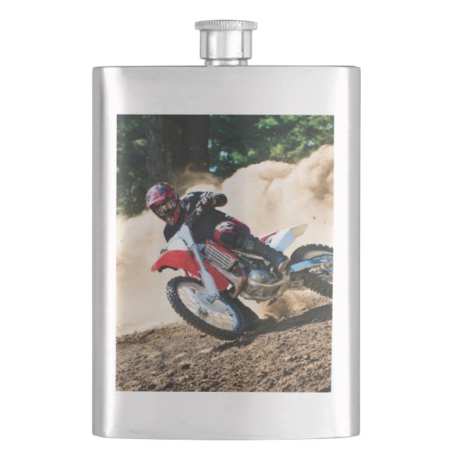 Petaca almohada de motocrossista (Anverso)