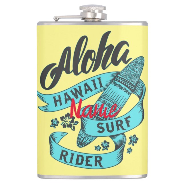 Petaca Aloha Hawaii Surf Rider Thunder_Cove (Anverso)