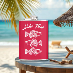 Petaca Aloha Trout-Hawaii Cherry Red