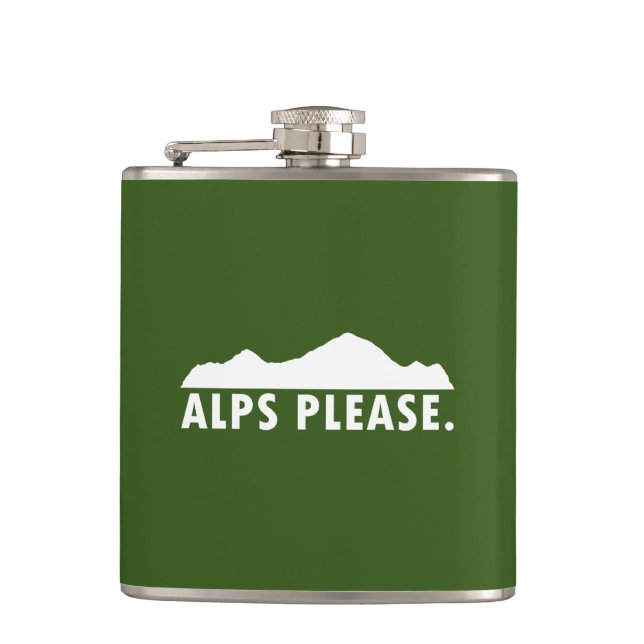 Petaca Alpes Por Favor (Anverso)