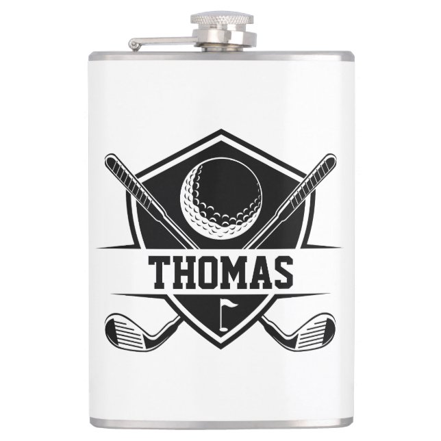Petaca Amante de Golf Personalizado (Anverso)
