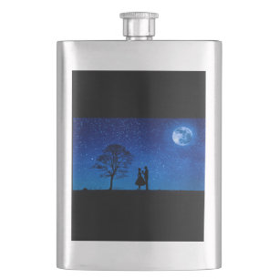 Petaca Amantes bajo una luna llena       