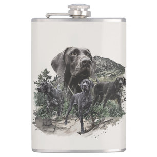 Petaca Amantes del puntero alemán al descubierto