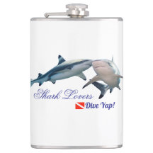 Amantes del tiburón blanco rotan vidrio