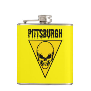 Petaca Amarillo del matraz de Pittsburgh