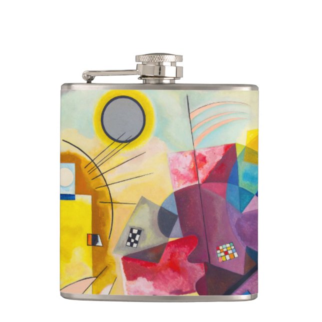 Petaca Amarillo-Rojo-Azul de Kandinsky (Anverso)