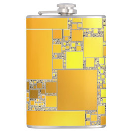 Petaca Amarillo y Naranja máscara cuadrada