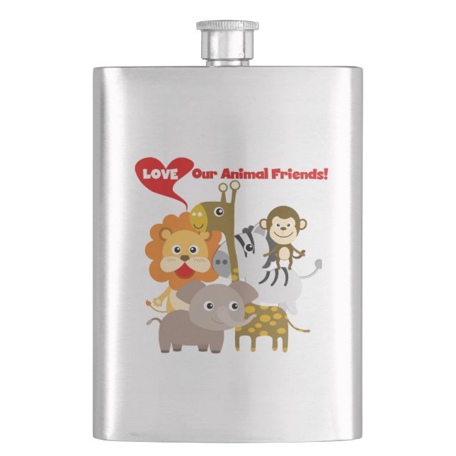Petaca Ame a nuestros amigos animales (Anverso)