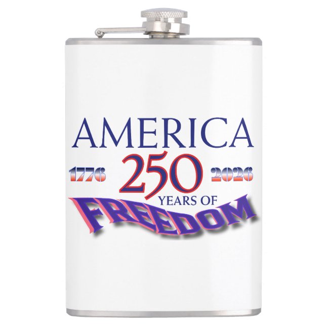 PETACA AMÉRICA 250 AÑOS DE LIBERTAD (Anverso)