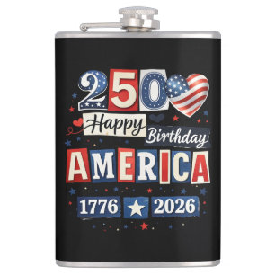 Petaca América 250 Feliz Cumpleaños   4 de julio de 2026