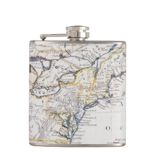 Petaca AMÉRICA COLONIAL: MAPA, c1770