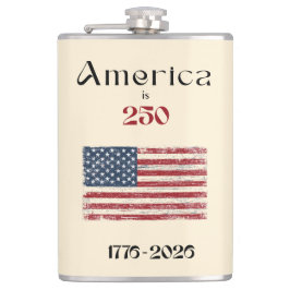 Petaca America Flag 1776 to 2026 USA 250th Anniversary