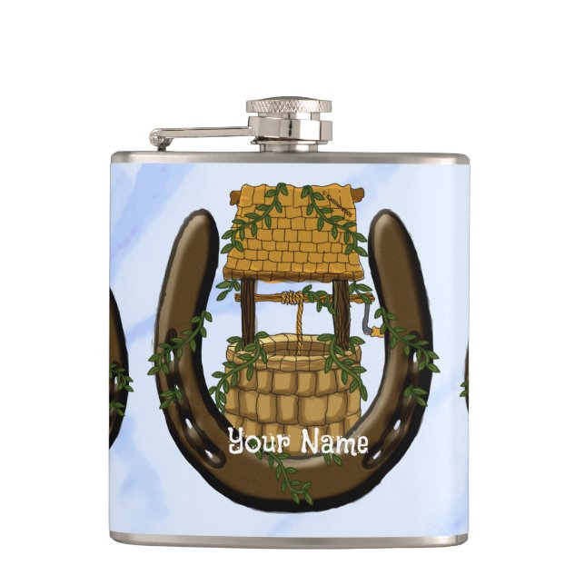 Petaca Amish Horseshoe WWWWell Flask (Anverso)