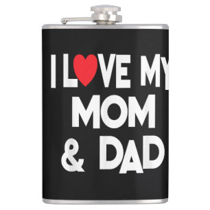 Petaca Amo a mi mamá y papá - Celebro la muerte de la mad