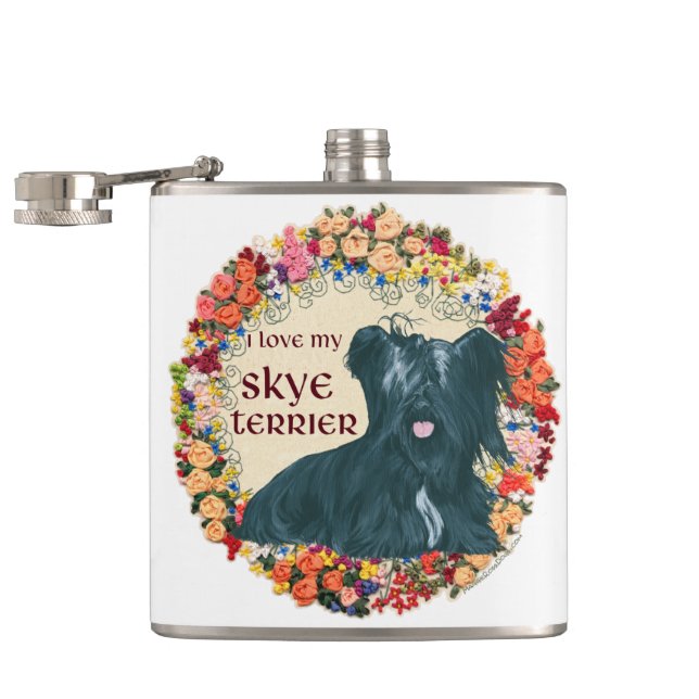 Petaca Amo a mi Skye Terrier (Abierto)