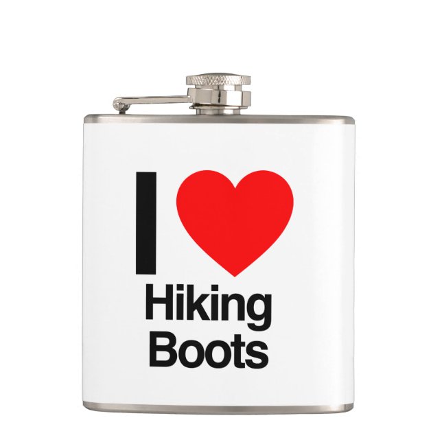 Petaca amo el caminar de botas (Anverso)