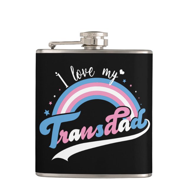 Petaca Amo Mi Transdad | LGBTQ | Transgénero (Anverso)