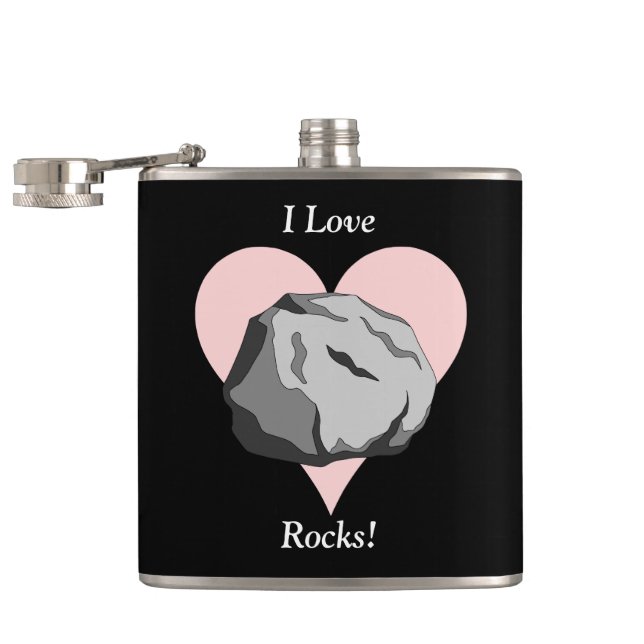 Petaca ¡Amo rocas! (Abierto)