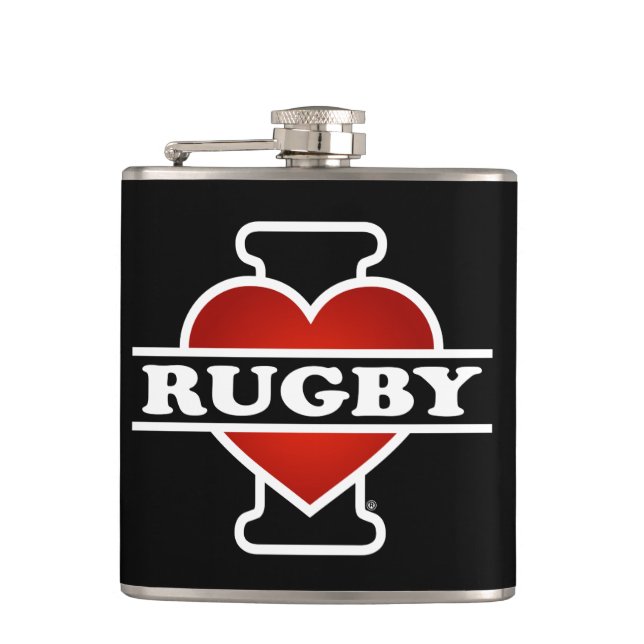 Petaca Amo rugbi (Anverso)