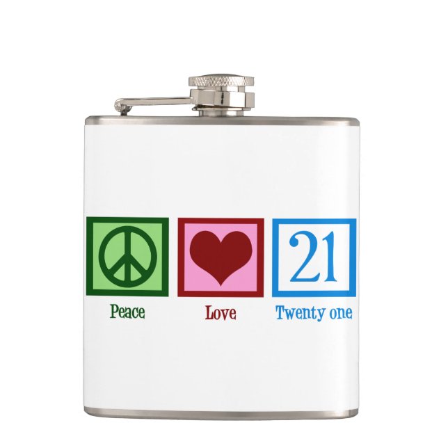 Petaca Amor por la paz 21 (Anverso)