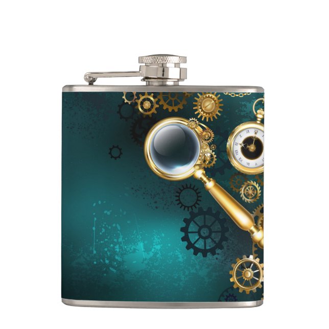 Petaca Ampliador en estilo Steampunk (Anverso)