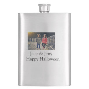 Petaca añadir nombre de texto de foto niños de Halloween 
